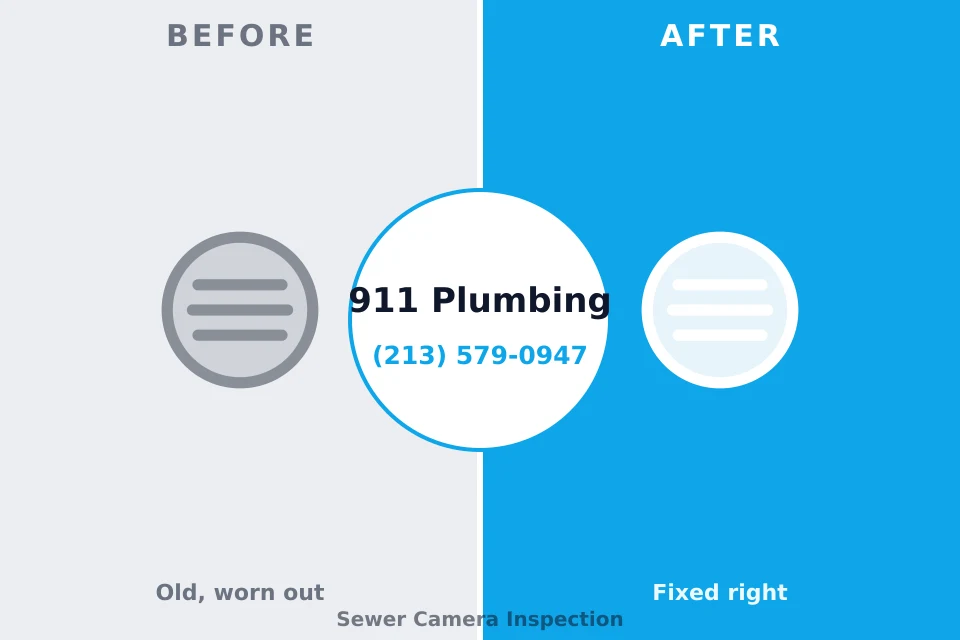 Before and after: plumbing repair Franklin, LA